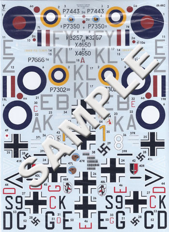 JY1943 "Lean Into France" Decal Sheet
