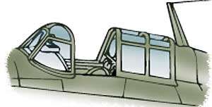 9105 - Grumman F4F Wildcat Canopy