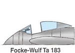 9627 - Focke Wulf Ta 183 Canopy