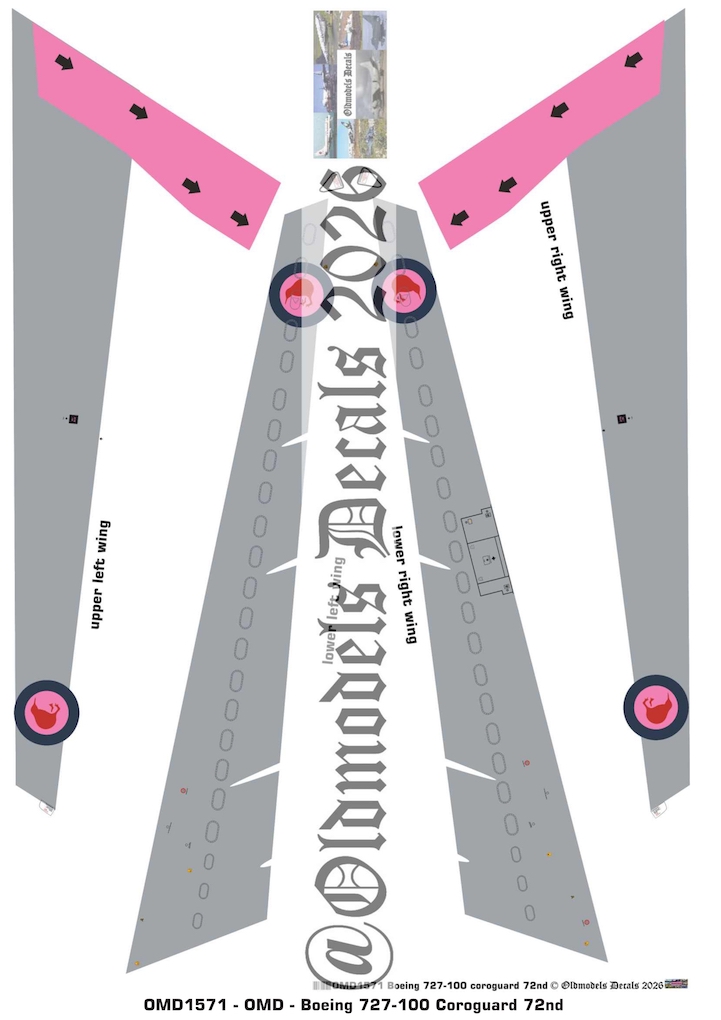 OMD1571 Boeing 727-022C Royal New Zealand Air Force Coroguard (image for) OMD1571 Boeing 727-022C Royal New Zealand Air Force Coroguard