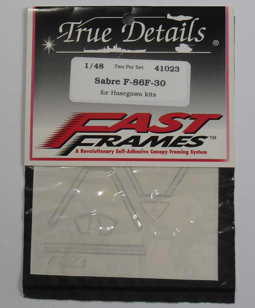 41023 Sabre F-86F-30 Canopy Fast Frame (image for) 41023 Sabre F-86F-30 Canopy Fast Frame