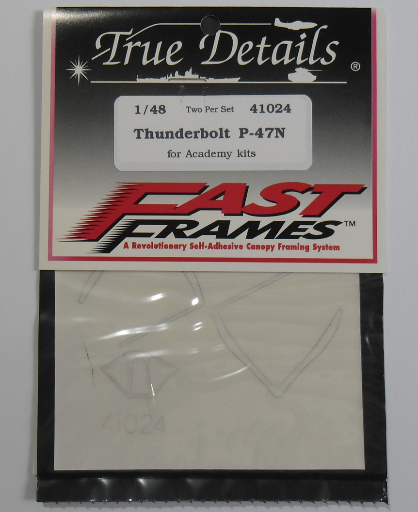 41024 Thunderbolt P-47N Canopy Fast Frame (image for) 41024 Thunderbolt P-47N Canopy Fast Frame