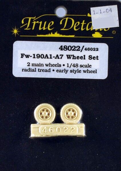 - LAST ONE - 48022 Fw-190A1-A7 Wheel Set (image for) - LAST ONE - 48022 Fw-190A1-A7 Wheel Set