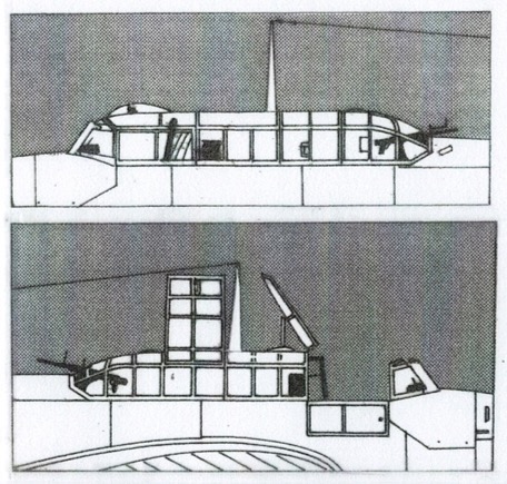 9654 - Messerschmitt Bf110G-4 Canopy (image for) 9654 - Messerschmitt Bf110G-4 Canopy