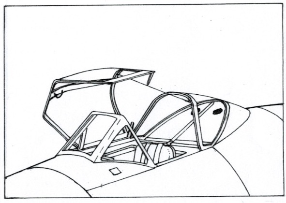 9657 - Messerschmitt Me 262A Canopy (image for) 9657 - Messerschmitt Me 262A Canopy