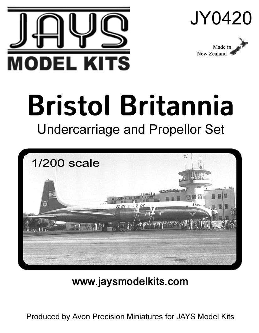 - LAST ONE - JY0420 Bristol Britannia Undercarriage and Propeller Set (image for) - LAST ONE - JY0420 Bristol Britannia Undercarriage and Propeller Set