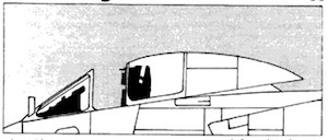 9629 - Vought F7U Cutlass Canopy (image for) 9629 - Vought F7U Cutlass Canopy