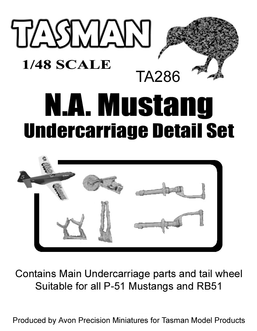 TA286 Mustang Undercarriage Detail Set (image for) TA286 Mustang Undercarriage Detail Set