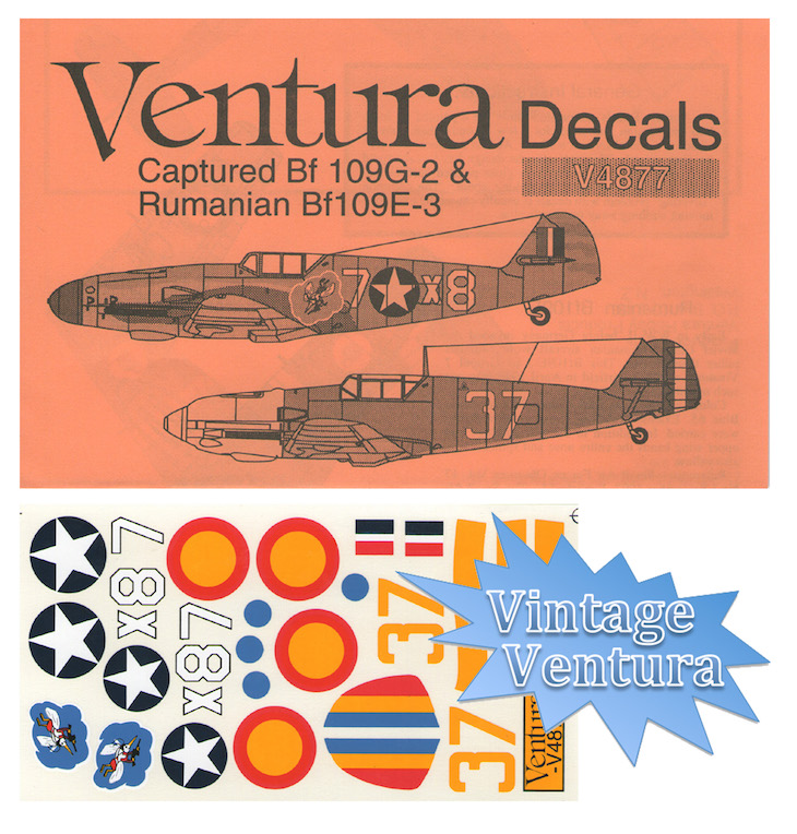 V4877 Captured BF109G-2 & Romanian Bf109E-3 (image for) V4877 Captured BF109G-2 & Romanian Bf109E-3