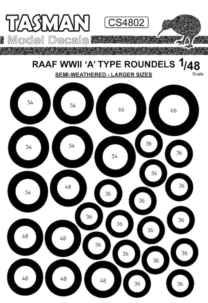 CS4802 RAAF WWII A-Type Roundels (image for) CS4802 RAAF WWII A-Type Roundels