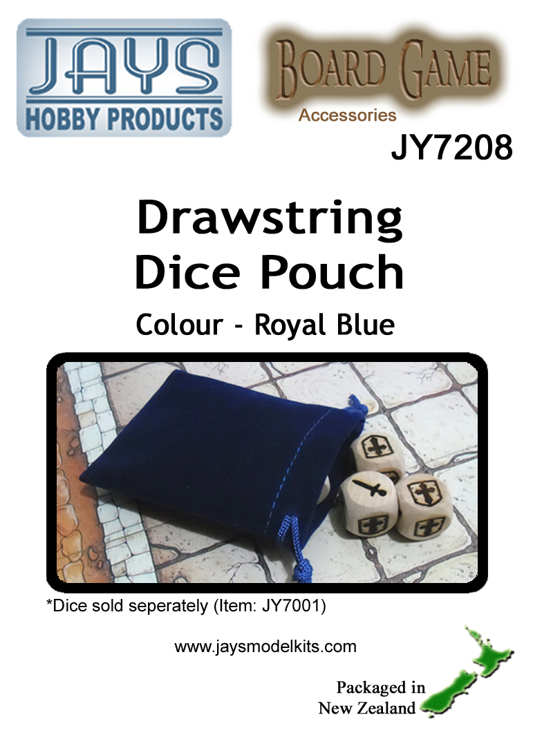 JY7208 Dice Pouch - Colour: Royal Blue (image for) JY7208 Dice Pouch - Colour: Royal Blue