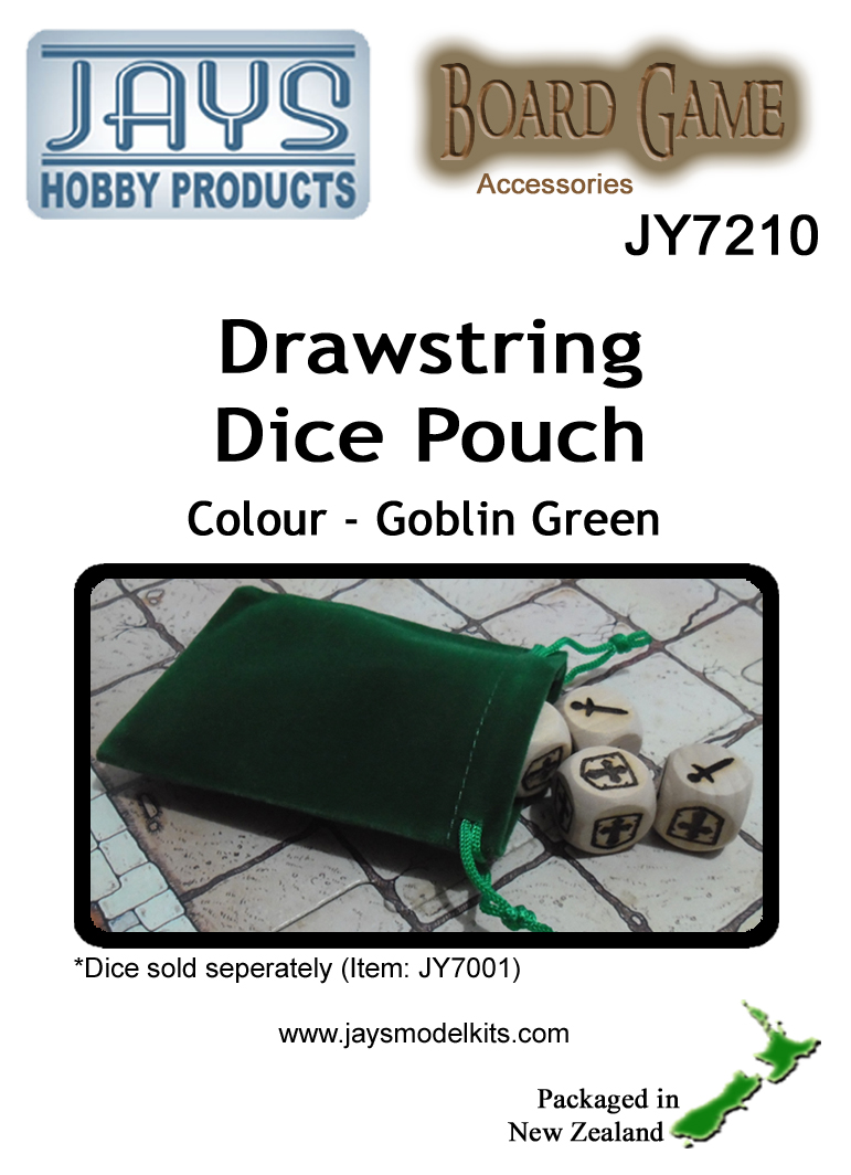 JY7210 Dice Pouch - Colour: Goblin Green (image for) JY7210 Dice Pouch - Colour: Goblin Green