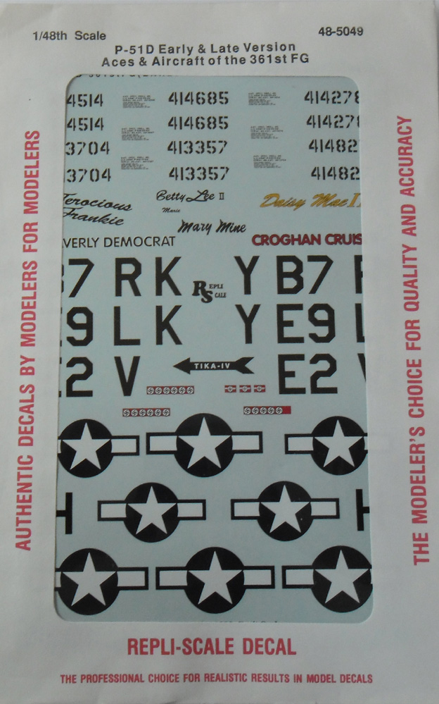 48-5049 P-51D Early & Late Versions (image for) 48-5049 P-51D Early & Late Versions