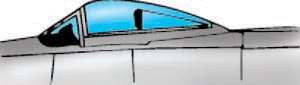 9112 - Douglas A-1J Skyraider Canopy (image for) 9112 - Douglas A-1J Skyraider Canopy