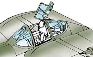 9126 - Lockheed P-38F Lightning Canopy (image for) 9126 - Lockheed P-38F Lightning Canopy