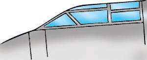 9134 - Focke Wulf Ta 154 Canopy (image for) 9134 - Focke Wulf Ta 154 Canopy