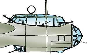 9168 - Dornier Do.17Z (cockpit/nose cone +) Canopy (image for) 9168 - Dornier Do.17Z (cockpit/nose cone +) Canopy