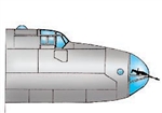 9190 - Handley Page Halifax B.III Canopy (image for) 9190 - Handley Page Halifax B.III Canopy