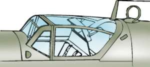 9507 - Me109G 'Erla Haube' Canopy (image for) 9507 - Me109G 'Erla Haube' Canopy