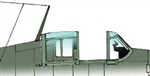 9514 - Grumman F6F-5 Hellcat Canopy (image for) 9514 - Grumman F6F-5 Hellcat Canopy