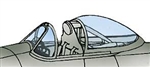 9521 - Grumman F8F Bearcat Canopy (image for) 9521 - Grumman F8F Bearcat Canopy