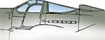 9526 - Bell P-39 Airacobra Canopy (image for) 9526 - Bell P-39 Airacobra Canopy