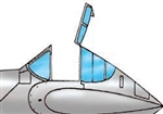 9632 - Lockheed P-38F/G/H Lightning Canopy (image for) 9632 - Lockheed P-38F/G/H Lightning Canopy