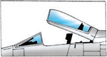 9634 - North American F-100 Super Sabre Canopy (image for) 9634 - North American F-100 Super Sabre Canopy