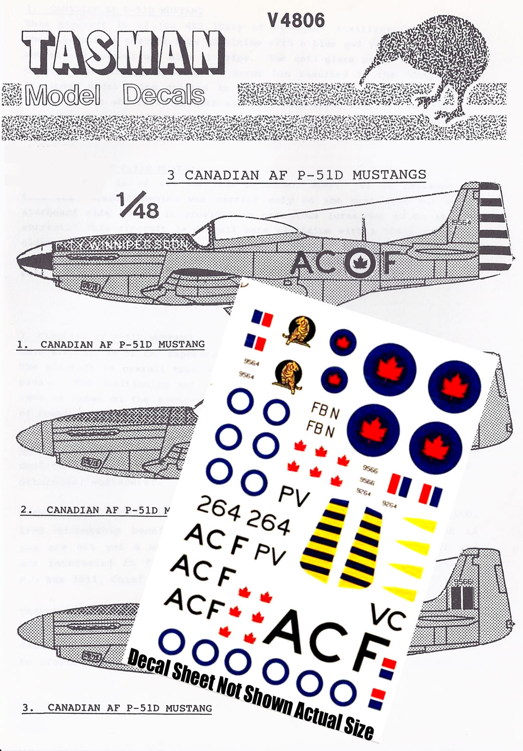 TD4806 (V4806) Canadian Air Force P-51D Mustangs (image for) TD4806 (V4806) Canadian Air Force P-51D Mustangs