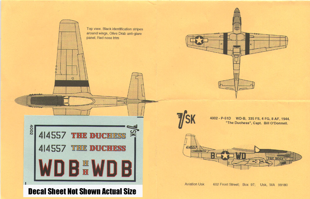 4002 USAAF P-51D (image for) 4002 USAAF P-51D
