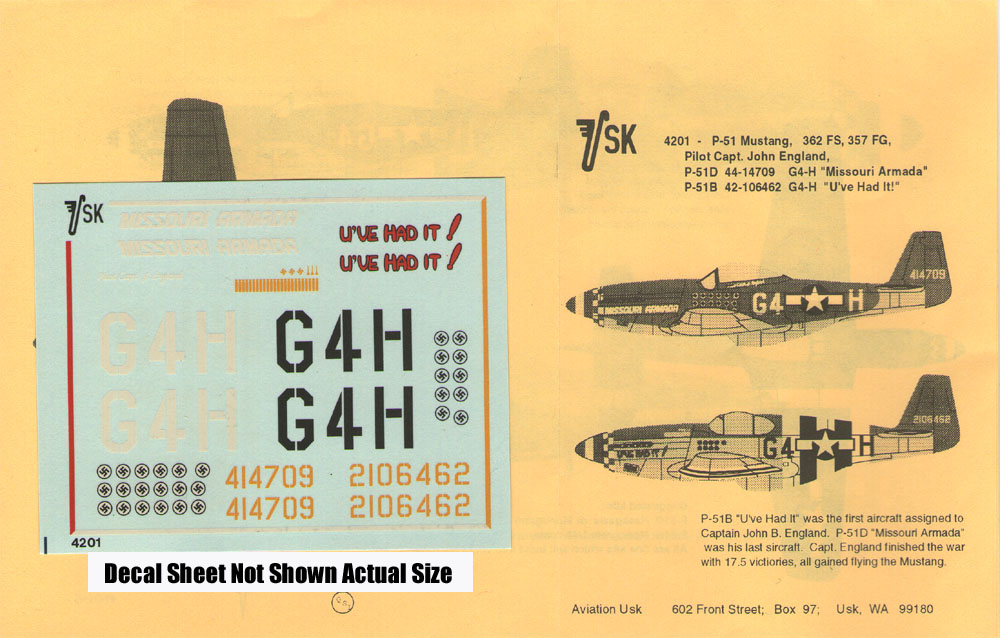 4201 USAAF P-51B & D (image for) 4201 USAAF P-51B & D