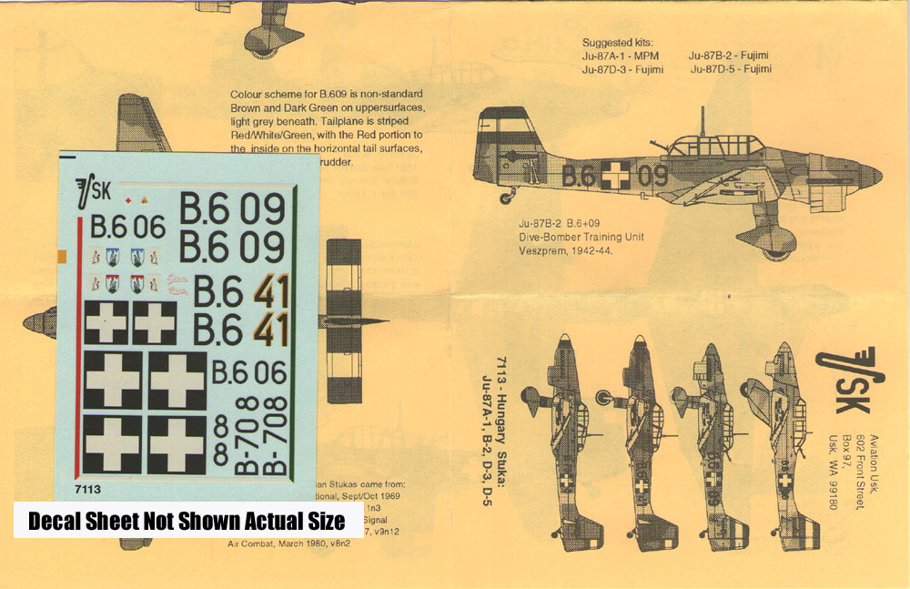 7113 Royal Hungarian AF Ju-87 Stuka's (image for) 7113 Royal Hungarian AF Ju-87 Stuka's