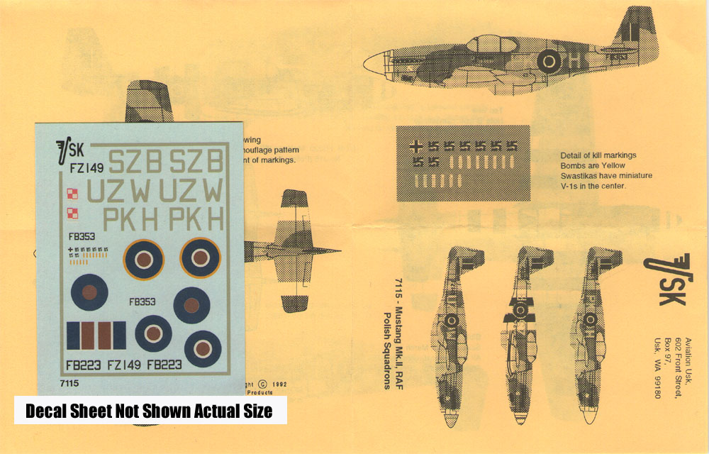 7115 RAF Polish Sqn P-51 Mustang Mk.II (image for) 7115 RAF Polish Sqn P-51 Mustang Mk.II